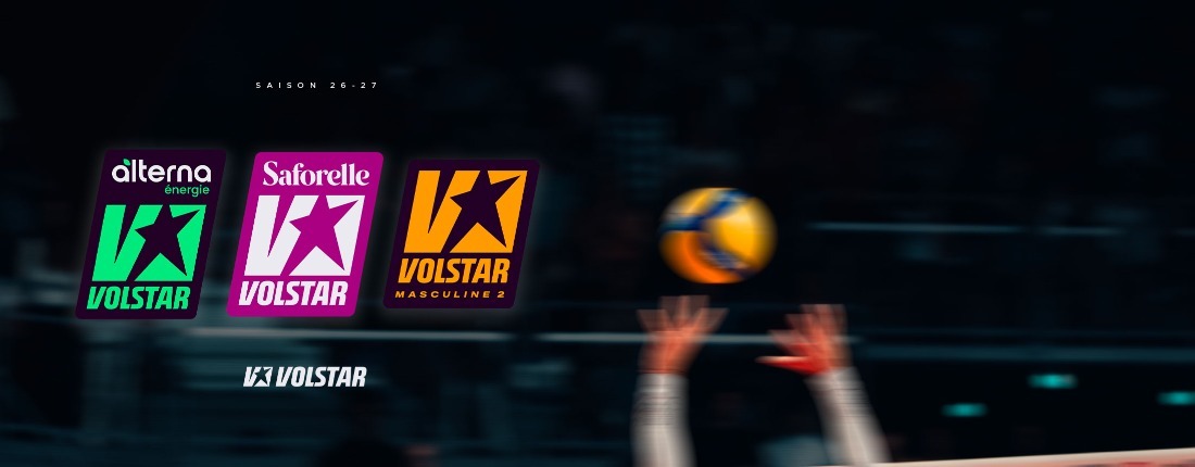 Identité visuelle VOLSTAR Identité visuelle VOLSTAR des championnats professionnels de volley-ball
